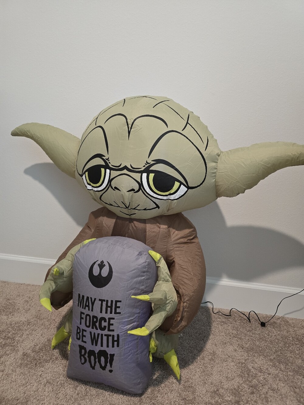 Star Wars Yoda Halloween Yard Inflatable